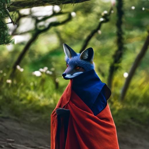 Fox with a cloak